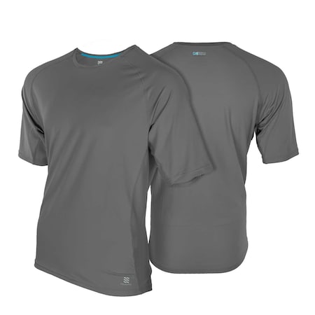 Men's Drirelease Mobile Cooling Short Sleeve Shirt, Morel Gray, 3X